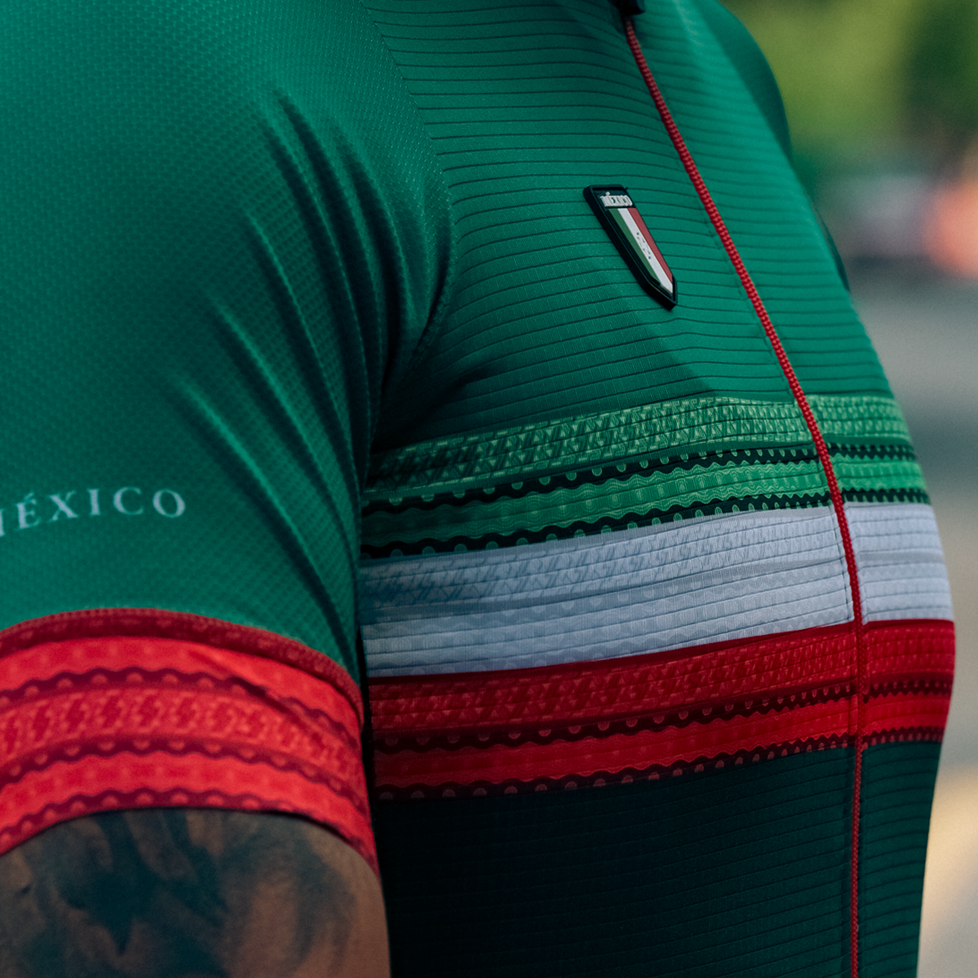 Jersey para ciclismo APHESIS México Esmeralda para caballero